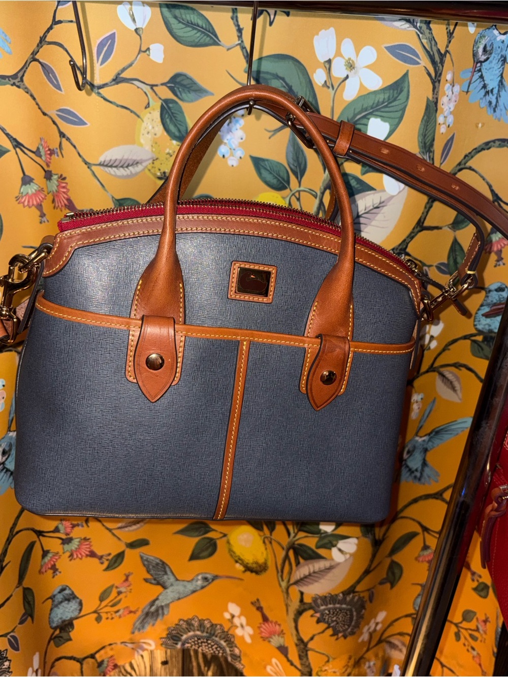 Dooney and Bourke Camden Saffiano Domed Satchel